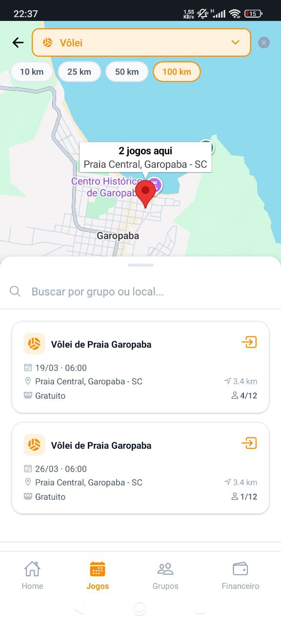 Lista jogos Garopaba